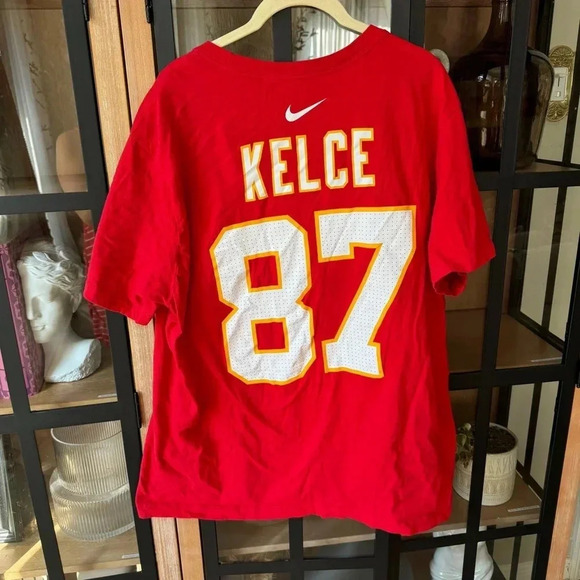 Nike Other - Nike Travis Kelce jersey tee short sleeve #87 NFL Kansas City Chiefs karma eras